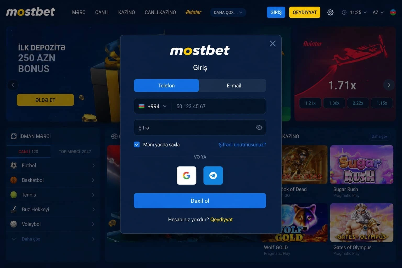 Mostbet giris: hesaba daxil olmağın tam bələdçisi